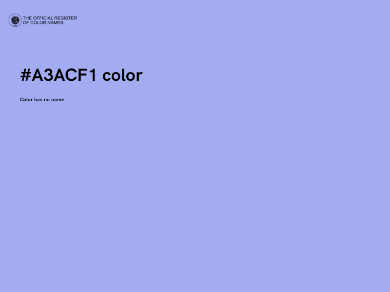 #A3ACF1 color image