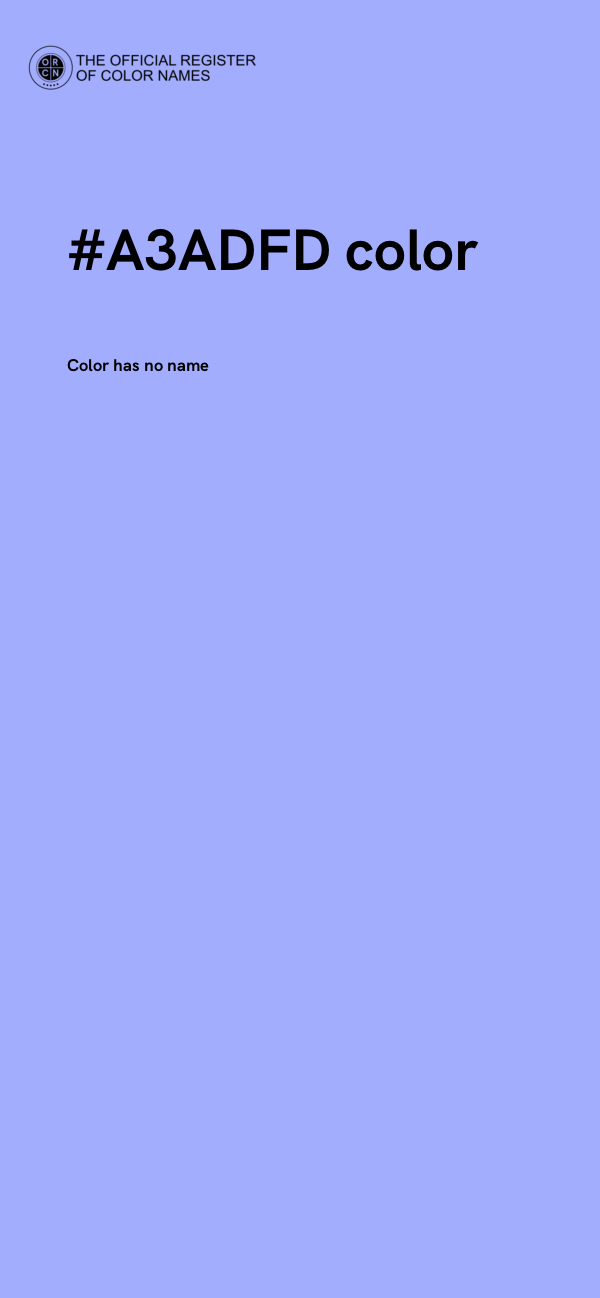 #A3ADFD color image