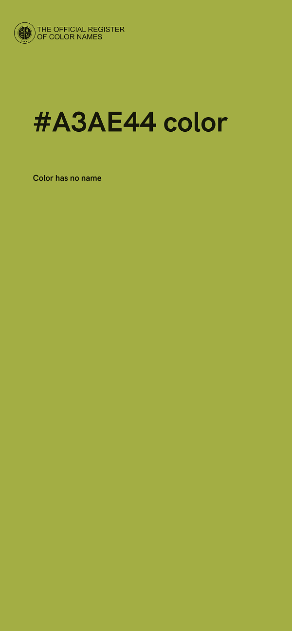 #A3AE44 color image