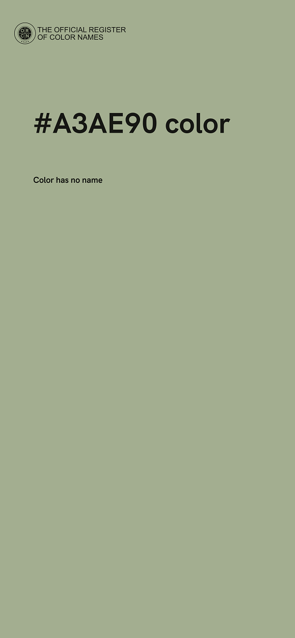 #A3AE90 color image