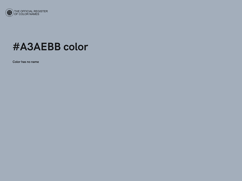 #A3AEBB color image