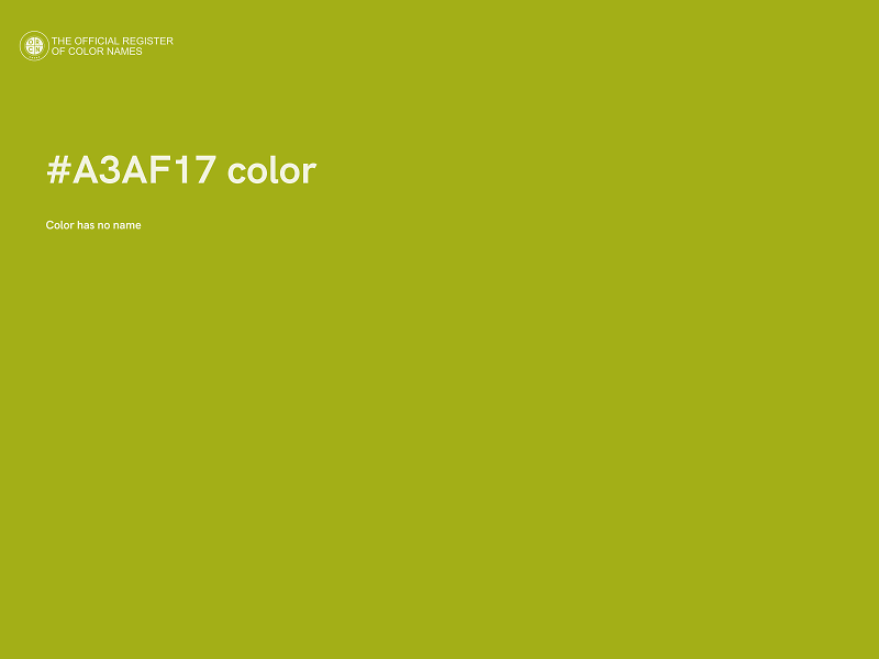 #A3AF17 color image