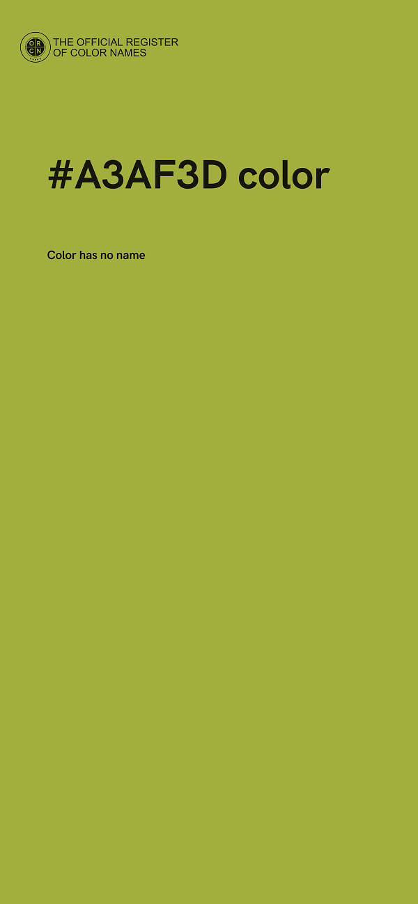 #A3AF3D color image