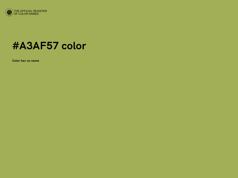 #A3AF57 color image