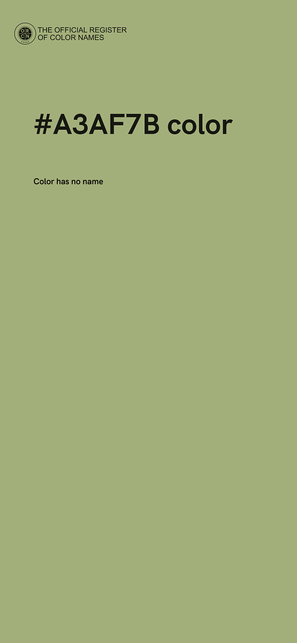 #A3AF7B color image