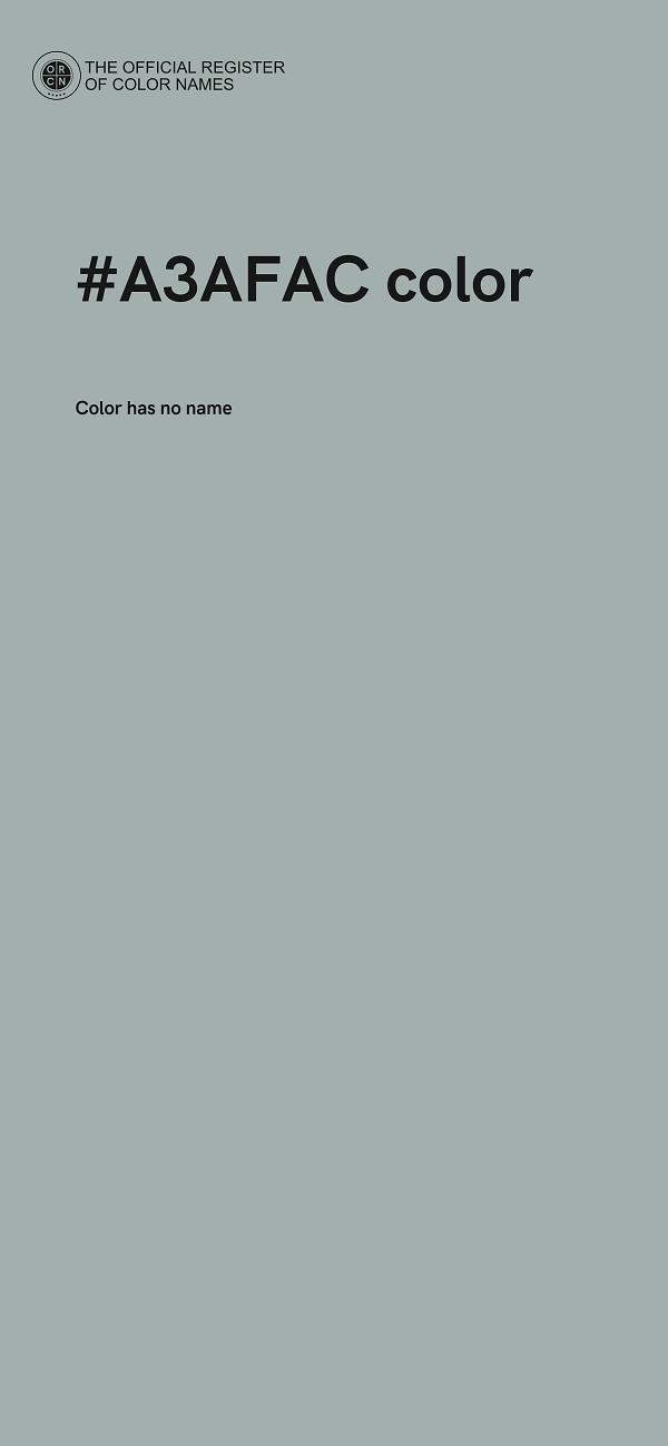 #A3AFAC color image