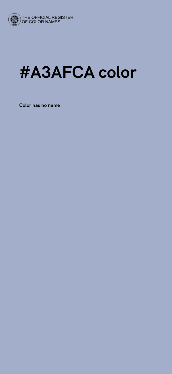 #A3AFCA color image