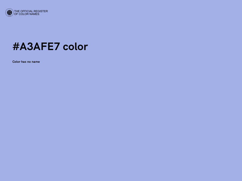 #A3AFE7 color image