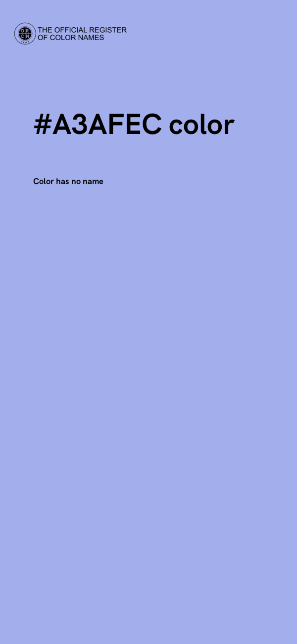#A3AFEC color image