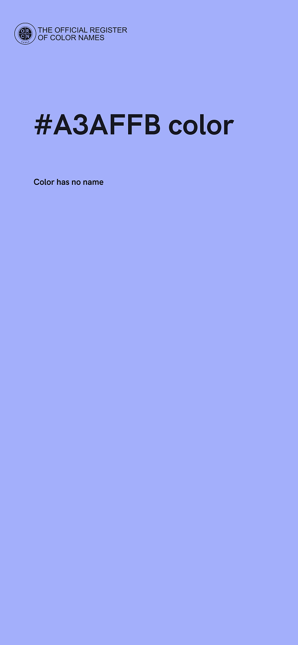 #A3AFFB color image