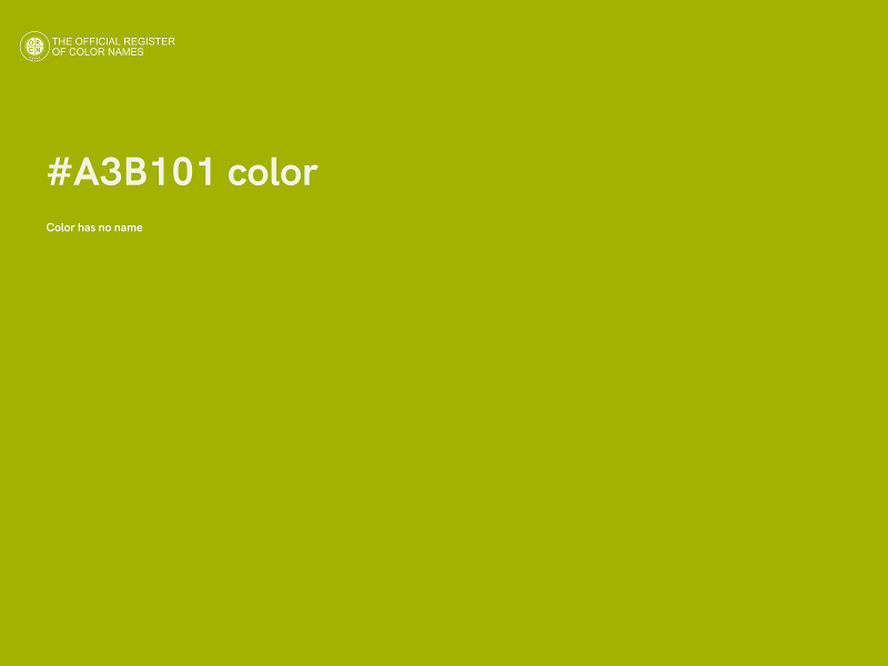 #A3B101 color image