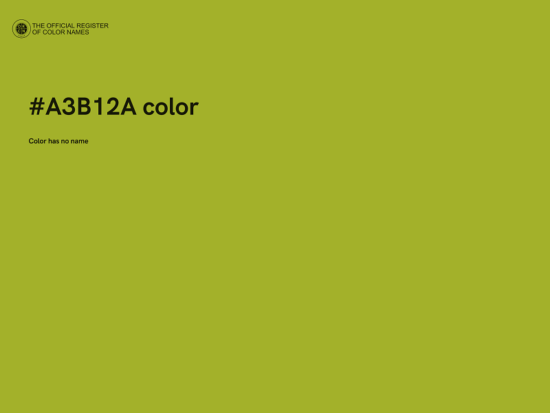 #A3B12A color image