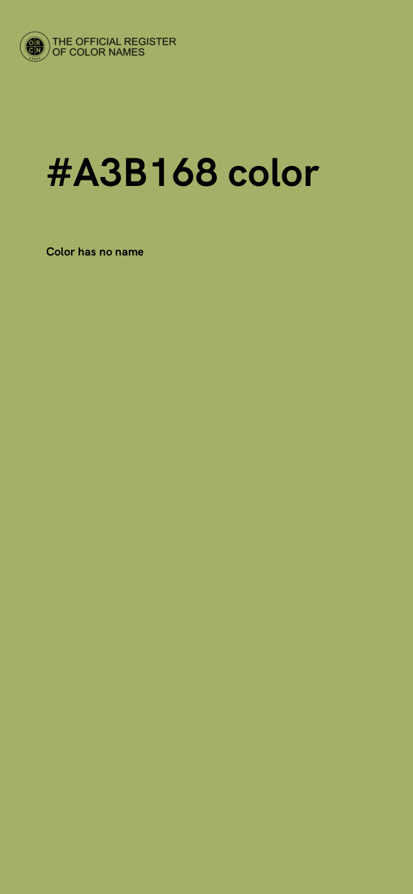 #A3B168 color image