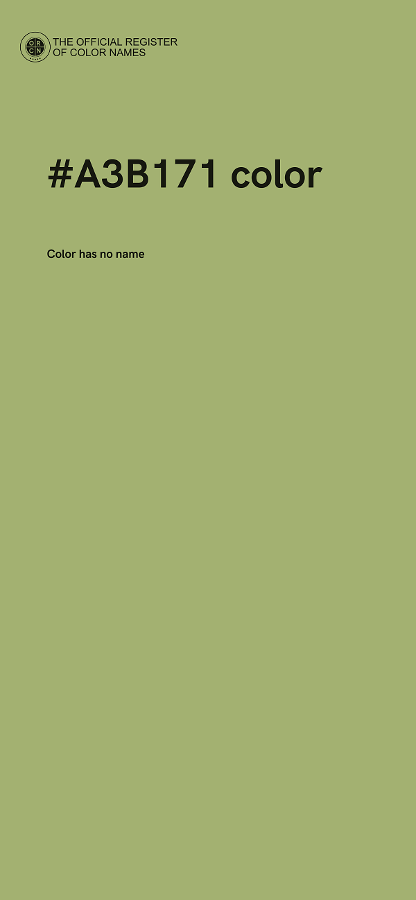 #A3B171 color image