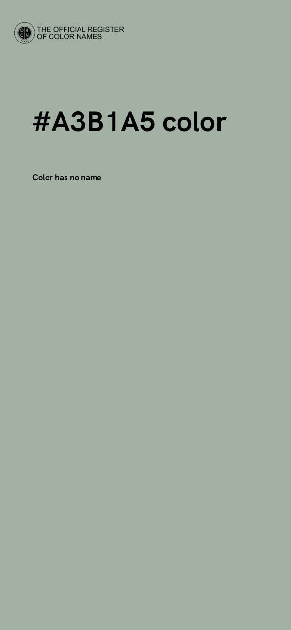 #A3B1A5 color image