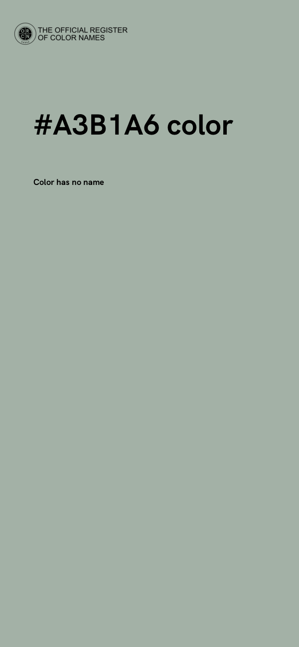 #A3B1A6 color image