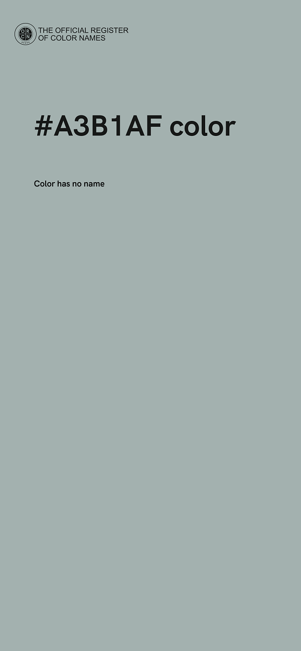 #A3B1AF color image