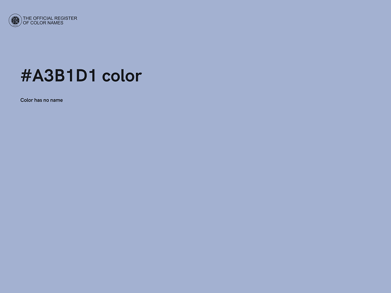 #A3B1D1 color image