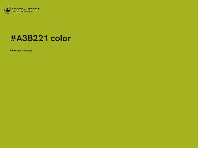 #A3B221 color image