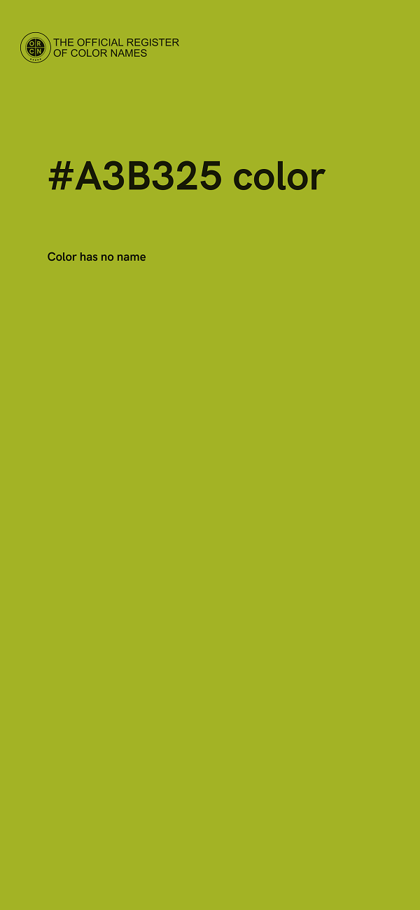 #A3B325 color image