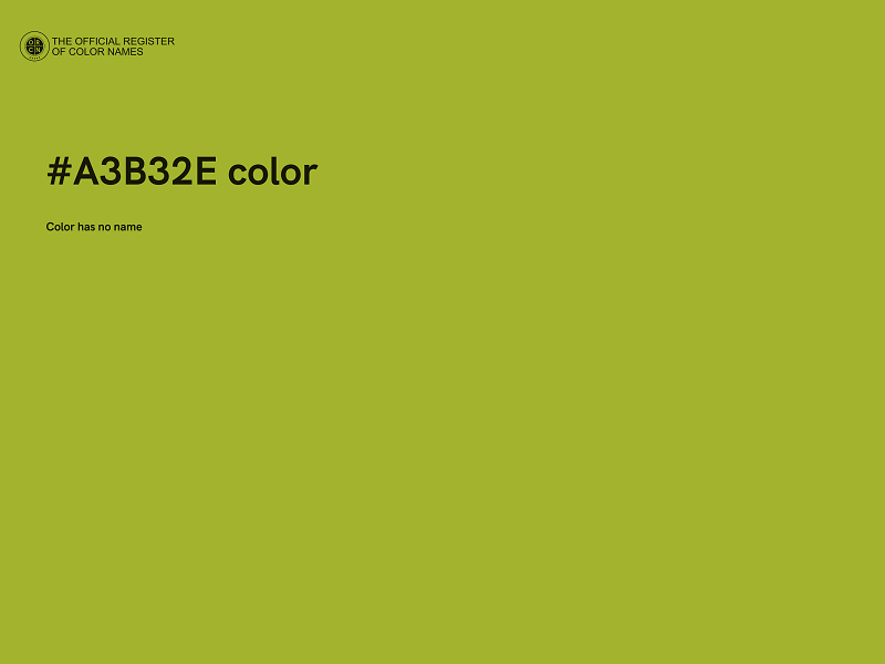 #A3B32E color image