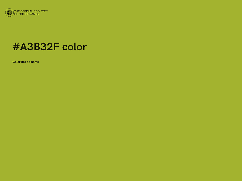 #A3B32F color image