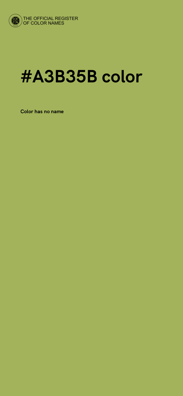 #A3B35B color image