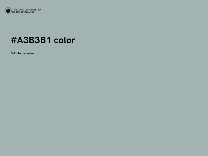 #A3B3B1 color image