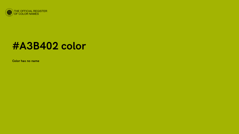 #A3B402 color image