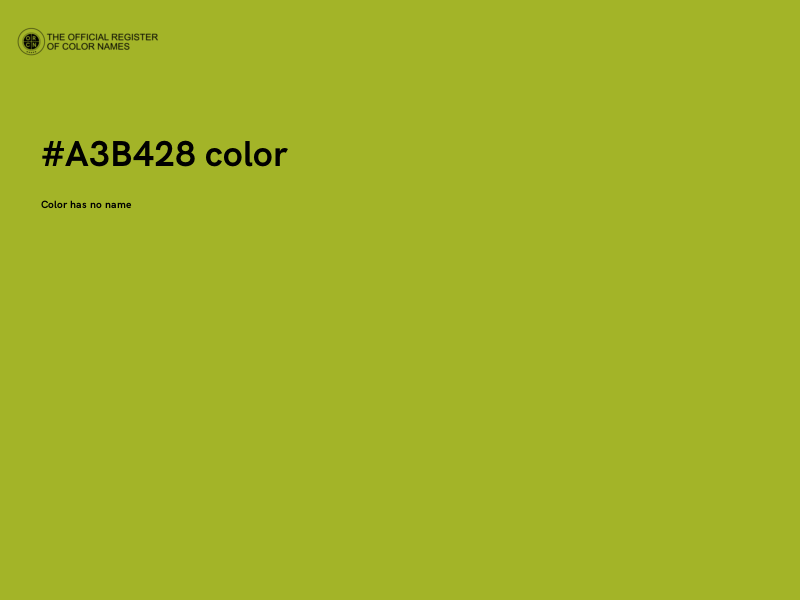 #A3B428 color image