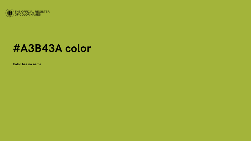 #A3B43A color image