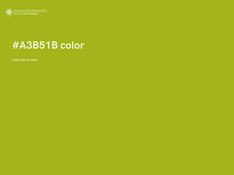 #A3B51B color image