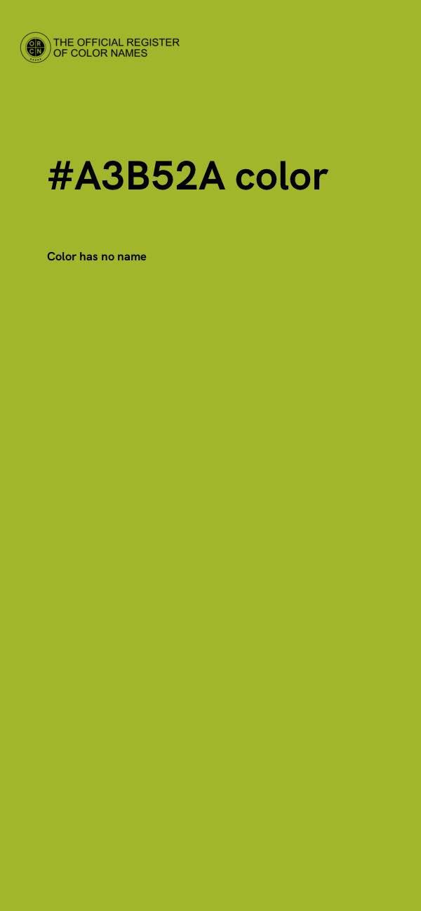 #A3B52A color image