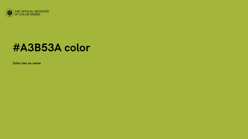 #A3B53A color image