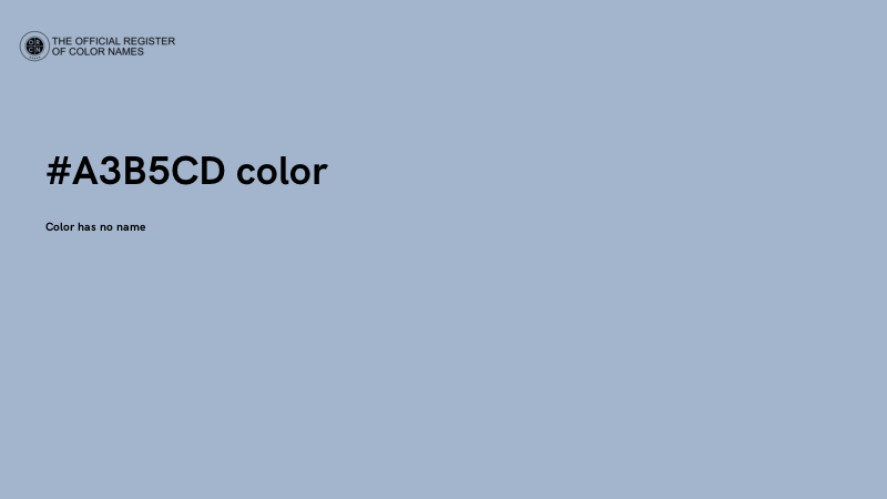 #A3B5CD color image