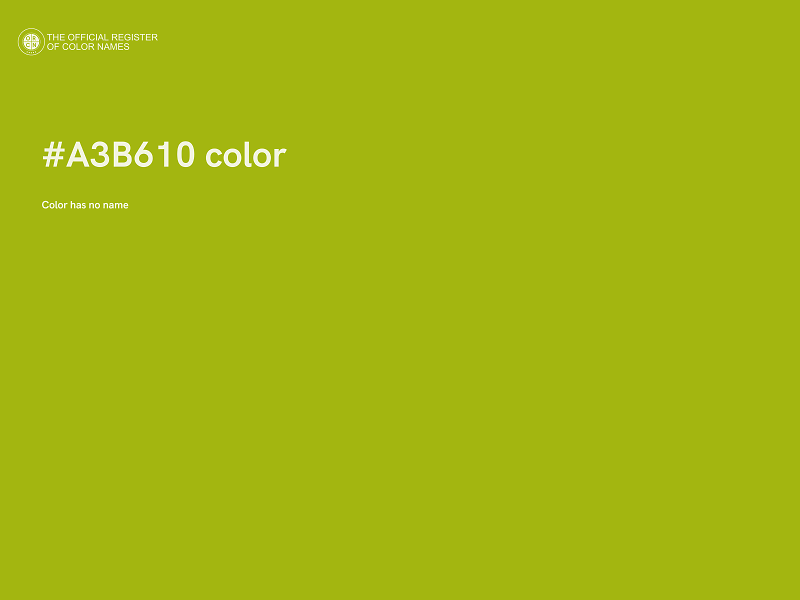 #A3B610 color image