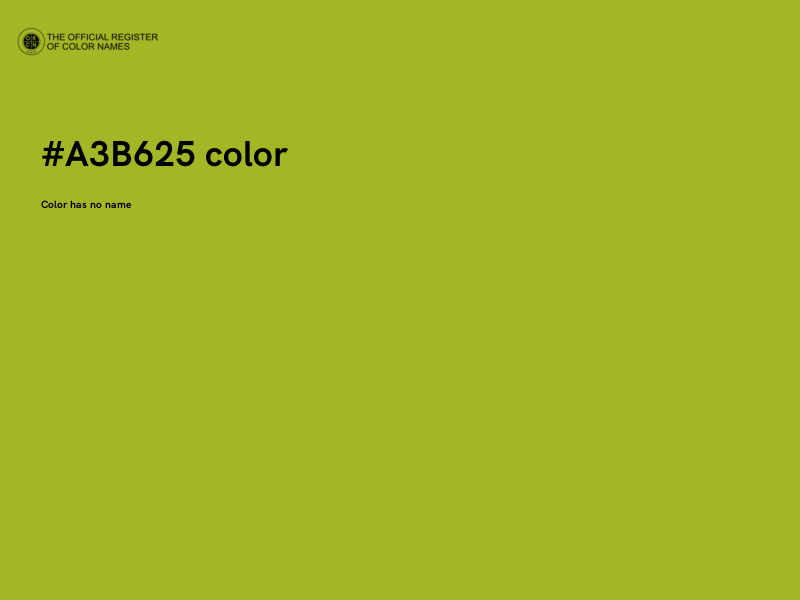 #A3B625 color image