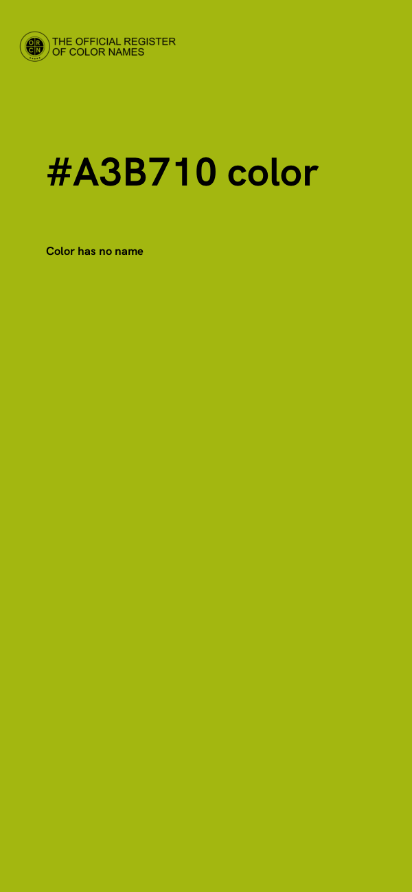 #A3B710 color image