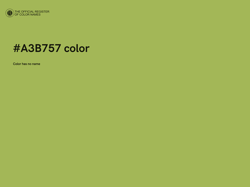 #A3B757 color image