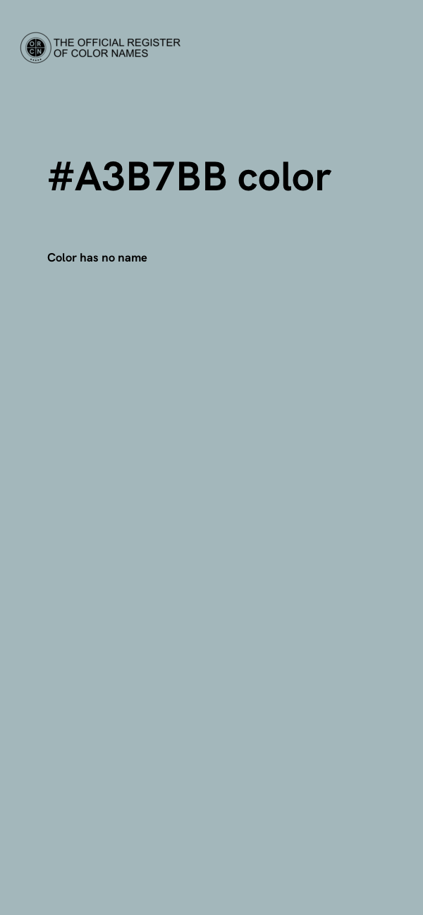 #A3B7BB color image