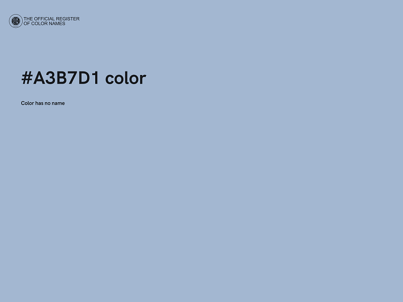 #A3B7D1 color image