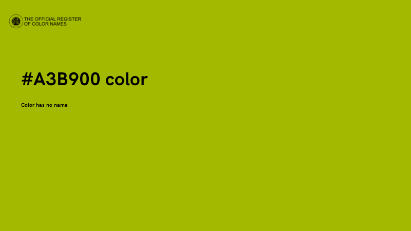 #A3B900 color image