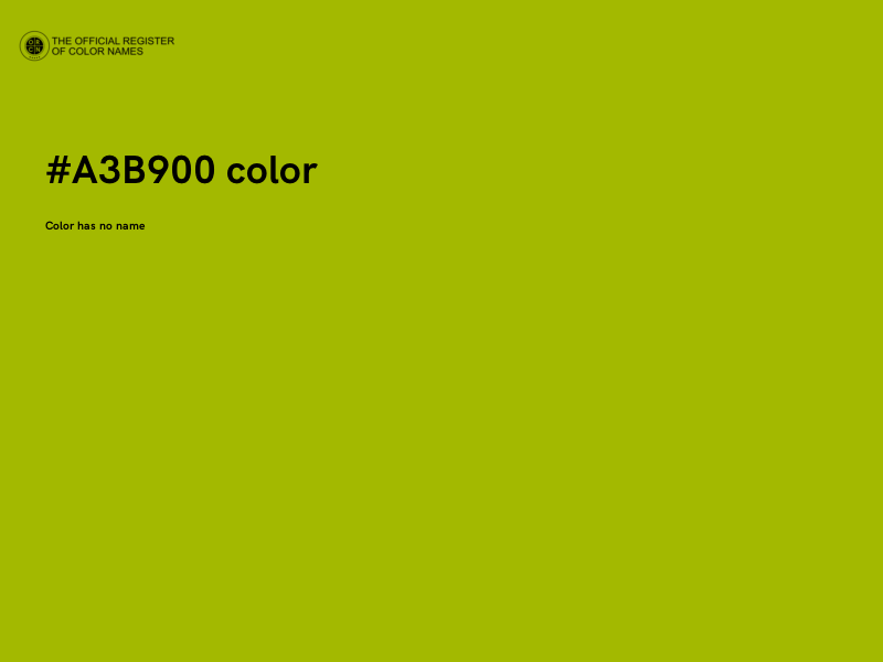 #A3B900 color image