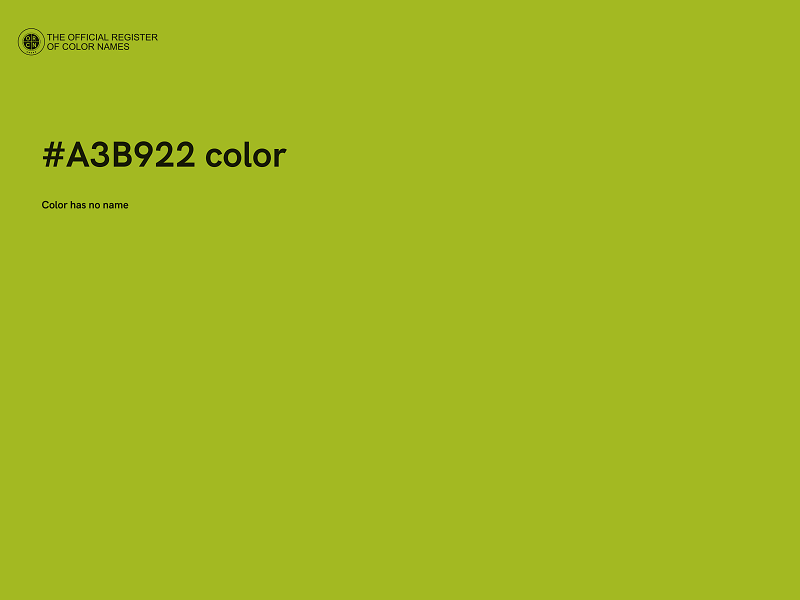 #A3B922 color image