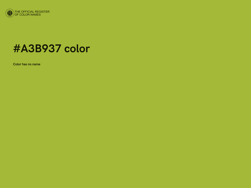 #A3B937 color image