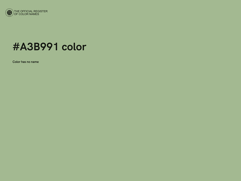 #A3B991 color image