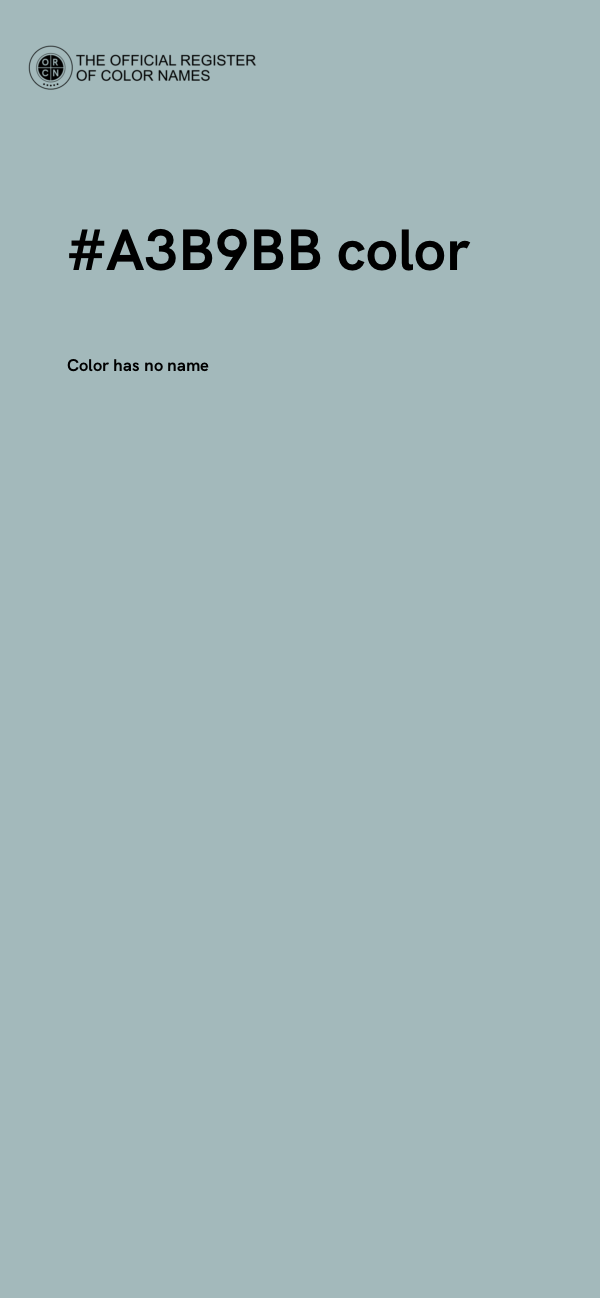 #A3B9BB color image