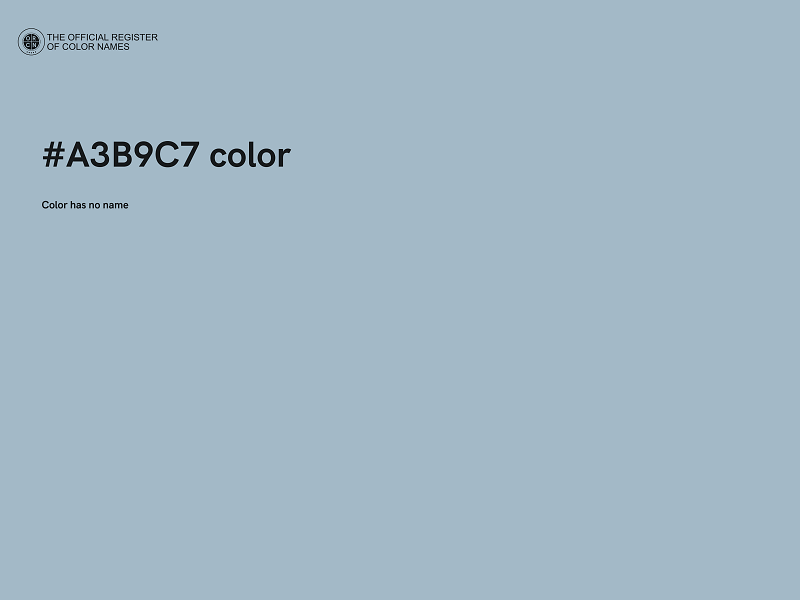 #A3B9C7 color image