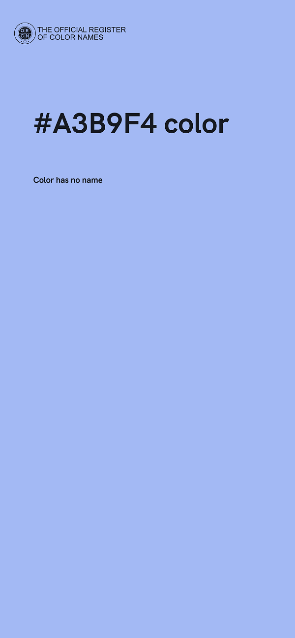 #A3B9F4 color image