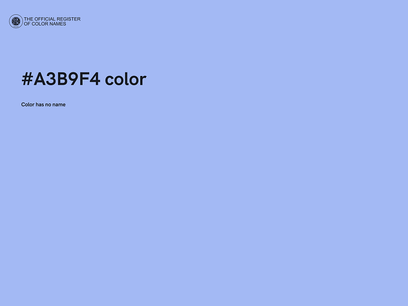 #A3B9F4 color image